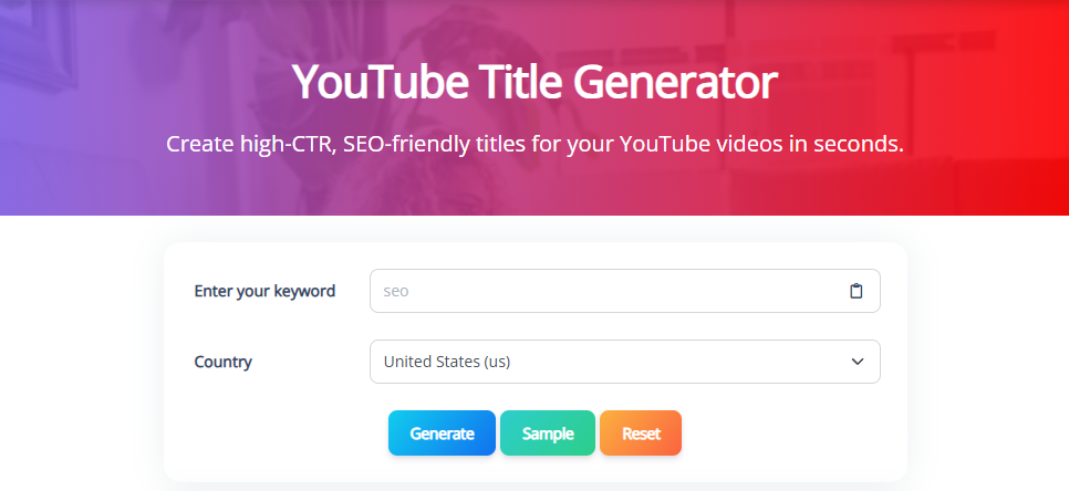 YouTube Title Generator